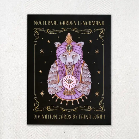 Nocturnal Garden Lenormand - Divination Cards by Fania Lorah