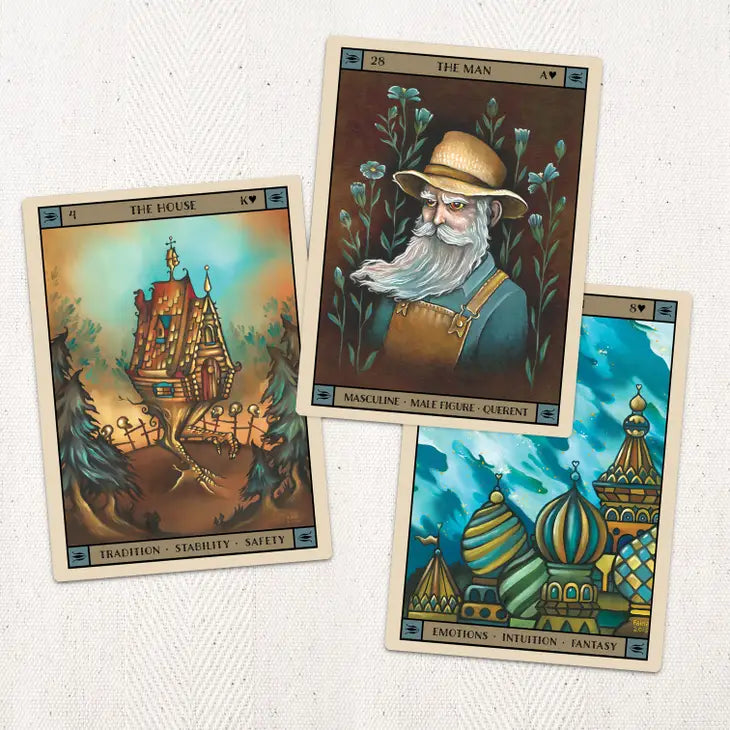 Slavic Folklore Lenormand Deck - Fortune Telling Cards by Fania Lorah