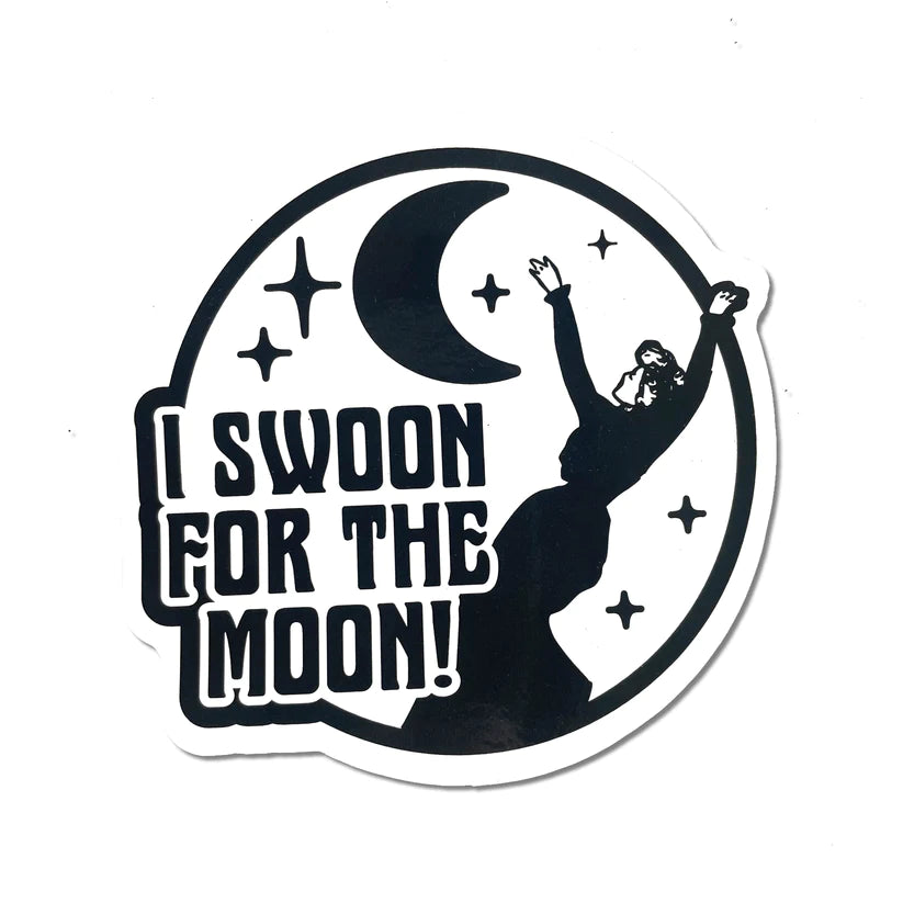 "Moon Swoon" - Round Sticker