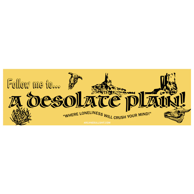 "Bad Terrain" Bumper Sticker Series