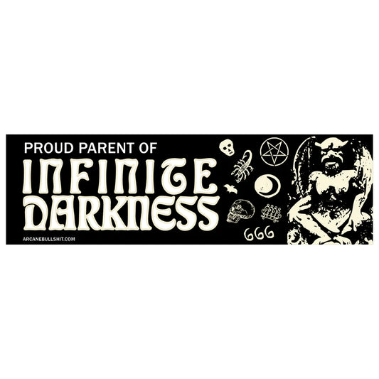 "Infinite Darkness" - Glow-in-the-Dark Bumper Sticker